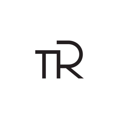 tr ilk harf vektör logosu
