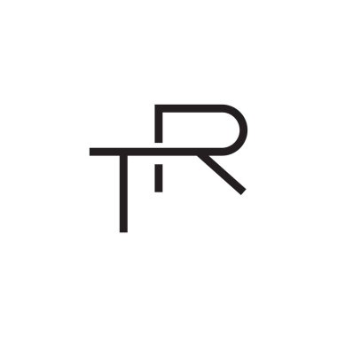 tr ilk harf vektör logosu