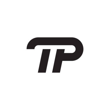 tp ilk harf vektör logosu