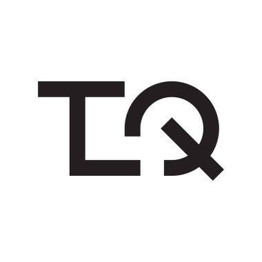 tq ilk harf vektör logosu