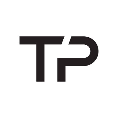 tp ilk harf vektör logosu