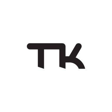 tk ilk harf vektör logosu