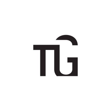 tg ilk harf vektör logosu