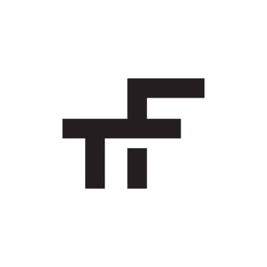tf ilk harf vektör logosu