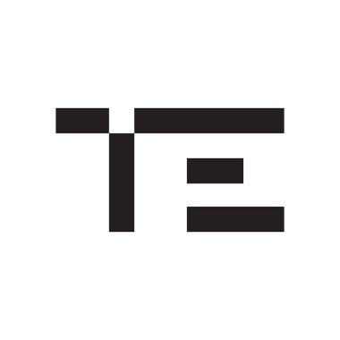 İlk harf vektör logosunu girin