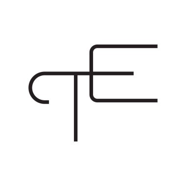 İlk harf vektör logosunu girin