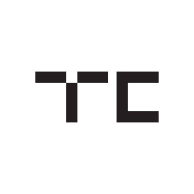 tc ilk harf vektör logosu
