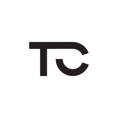 tc ilk harf vektör logosu