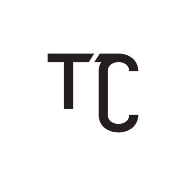 tc ilk harf vektör logosu