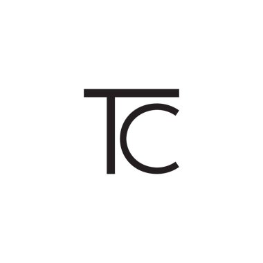 tc ilk harf vektör logosu