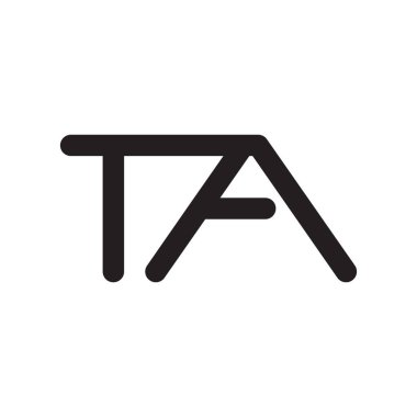 ta ilk harf vektör logosu