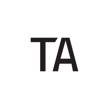 ta ilk harf vektör logosu