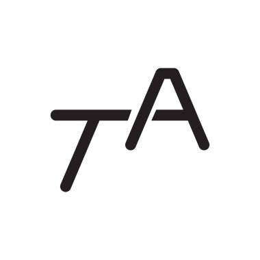 ta ilk harf vektör logosu