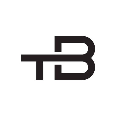 tb ilk harf vektör logosu