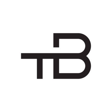 tb ilk harf vektör logosu