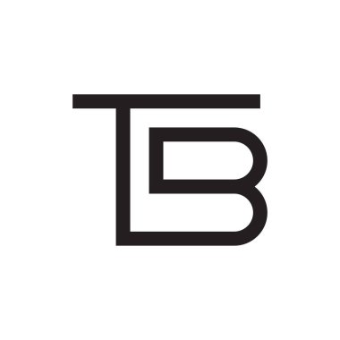 tb ilk harf vektör logosu