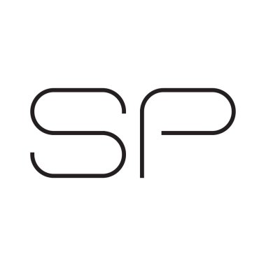 sp ilk harf vektör logosu