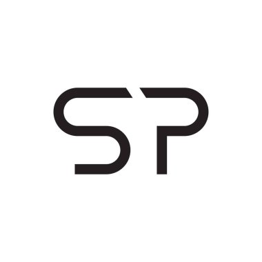 sp ilk harf vektör logosu