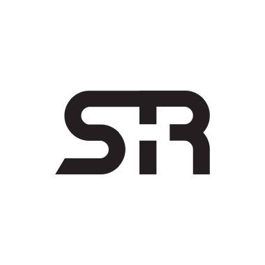 Sr ilk harf vektör logosu