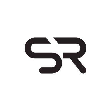 Sr ilk harf vektör logosu
