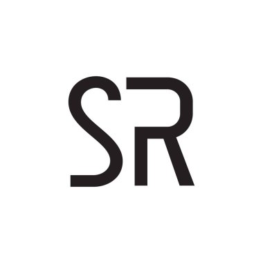 Sr ilk harf vektör logosu