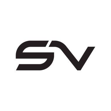 sv ilk harf vektör logosu