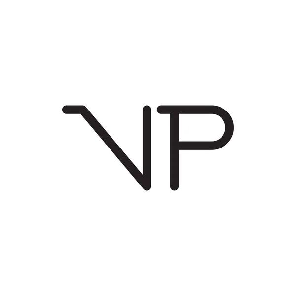 Logotipo Vetor Letra Inicial — Vetor de Stock