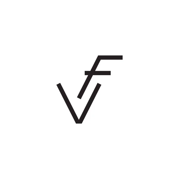 Vf初始字母向量标志 — 图库矢量图片