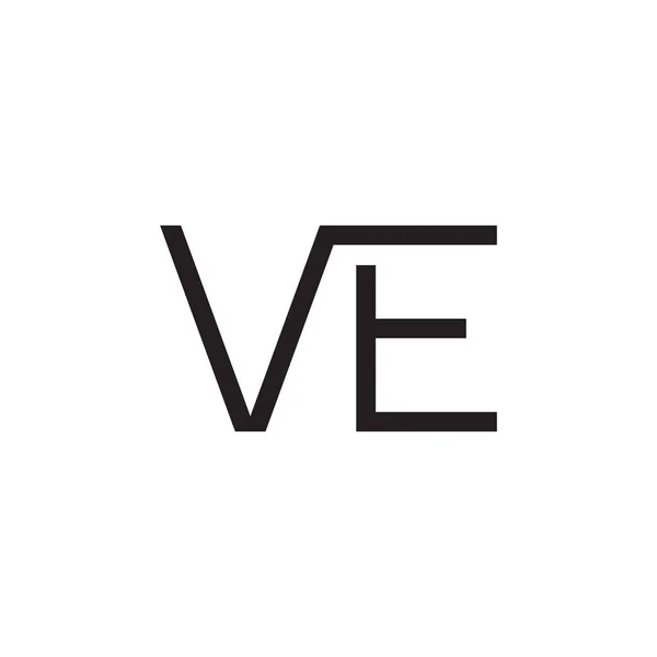 Fem Första Bokstäver Vektor Logotyp — Stock vektor