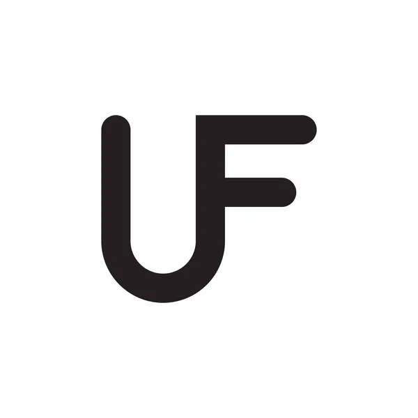 Uf初期文字ベクトルロゴ — ストックベクタ
