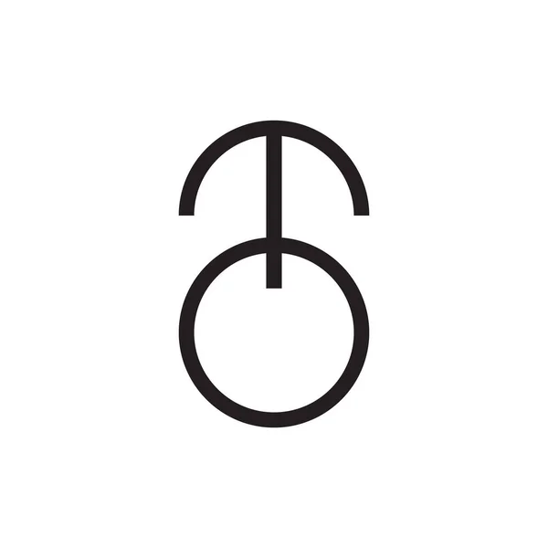Logotipo Inicial Vetor Letra —  Vetores de Stock