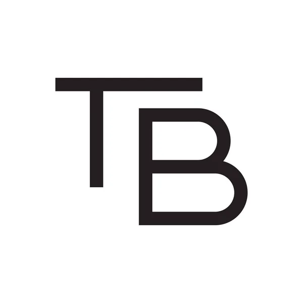 Tb頭文字ベクトルロゴ — ストックベクタ