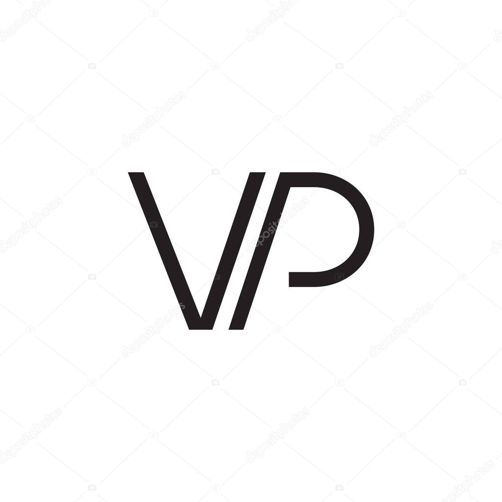 vp initial letter vector logo