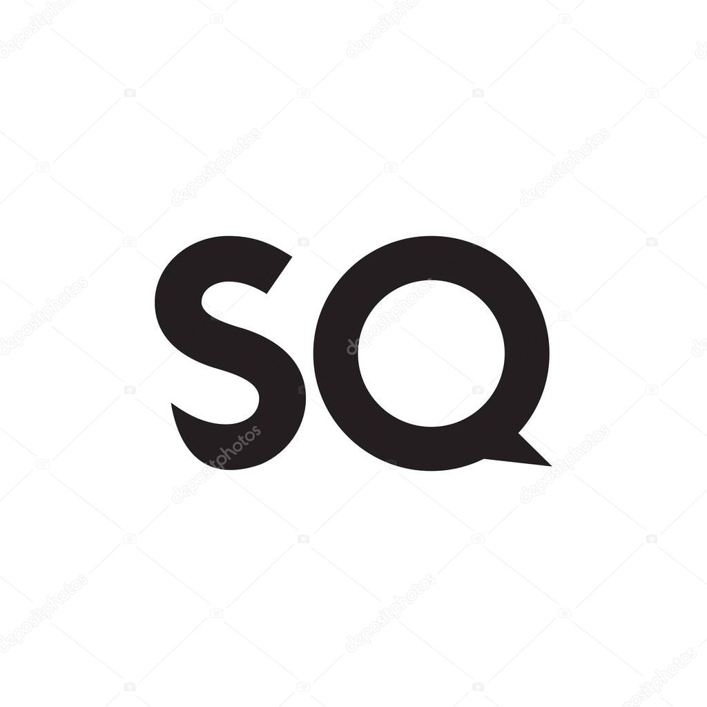 Sq initial letter vector logo