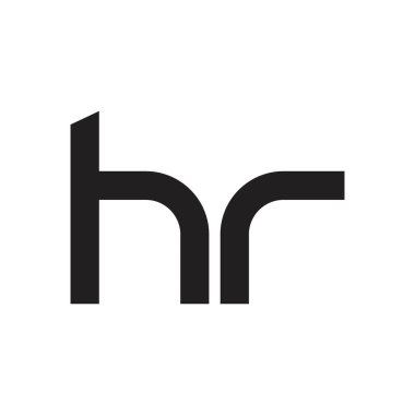 hr ilk harf vektör logosu