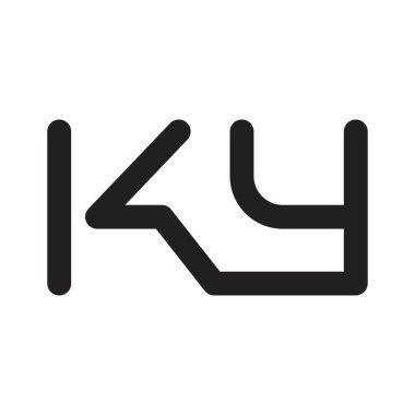 ky ilk harf vektör logosu