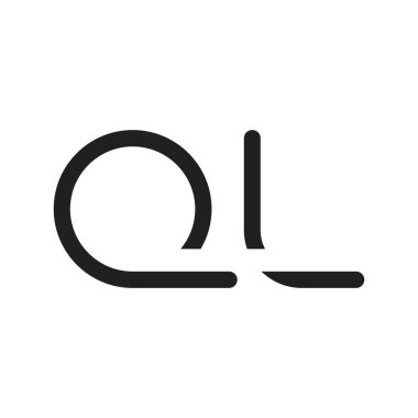 ql ilk harf vektör logosu