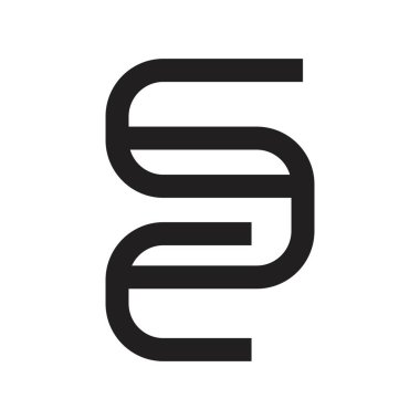 se ilk harf vektör logosu