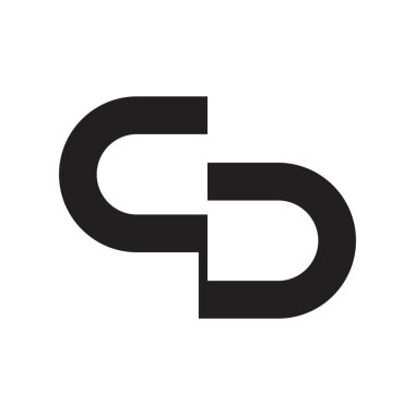 cd ilk harf vektör logosu