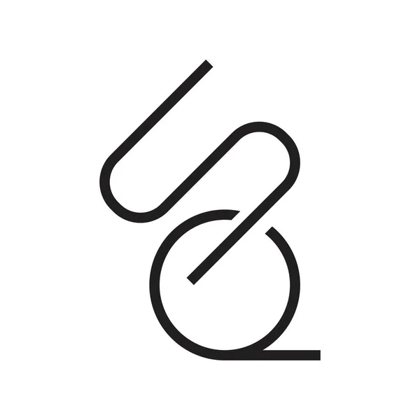 Квадратна Початкова Літера Векторний Логотип — стоковий вектор