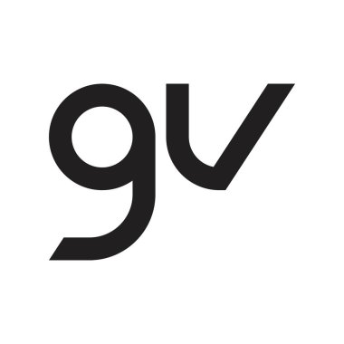 gv ilk harf vektör logosu