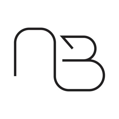 nb ilk harf vektör logosu