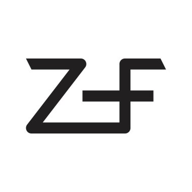 zf ilk harf vektör logosu