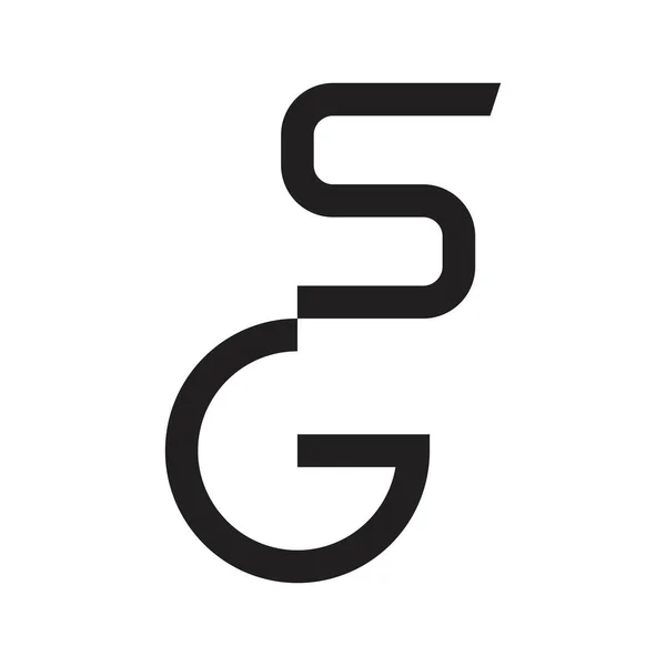 Första Bokstav Vektor Logotyp — Stock vektor