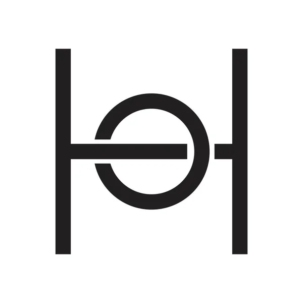 ho ilk harf vektör logosu