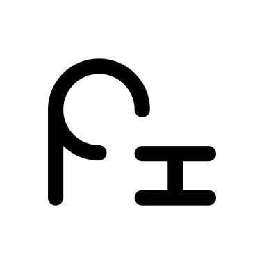 fi ilk harf vektör logosu