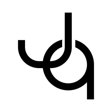 jq ilk harf vektör logosu