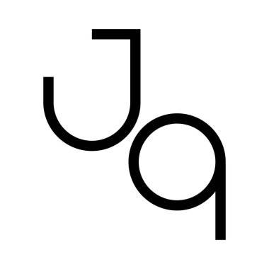 jq ilk harf vektör logosu