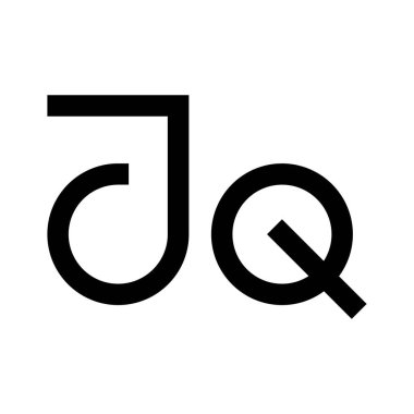 jq ilk harf vektör logosu
