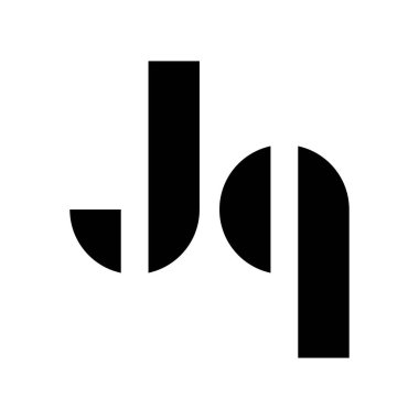 jq ilk harf vektör logosu